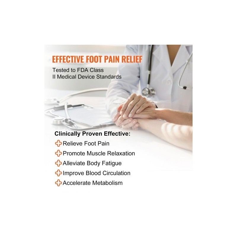 Sähköinen jalkojen verenkierron stimulaattori 3 lämpötilaa 25 tilaa 50 intensiteettiä