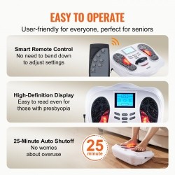 Jalkastimulaattori EMS ja TENS hierontarulla 25 tilaa 99 tasoa