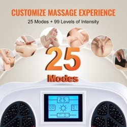 Jalkastimulaattori EMS ja TENS hierontarulla 25 tilaa 99 tasoa