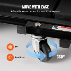 Taitettava mekaanikon makuualusta ja työjakkara hiiliteräsrunkoinen 1016 mm 204,1 kg