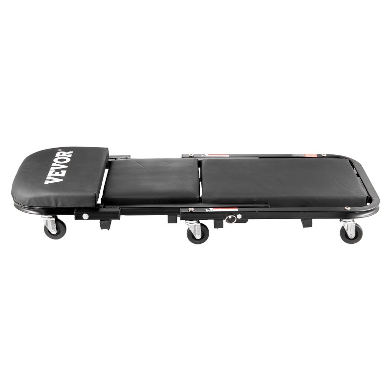 Taitettava mekaanikon makuualusta ja työjakkara hiiliteräsrunkoinen 1016 mm 204,1 kg