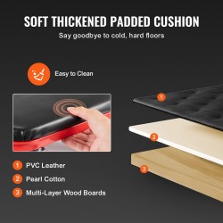 Mekaanikon makuualusta ja jakkara hiiliteräsrunko 914 mm pituus 136,1 kg kantavuus