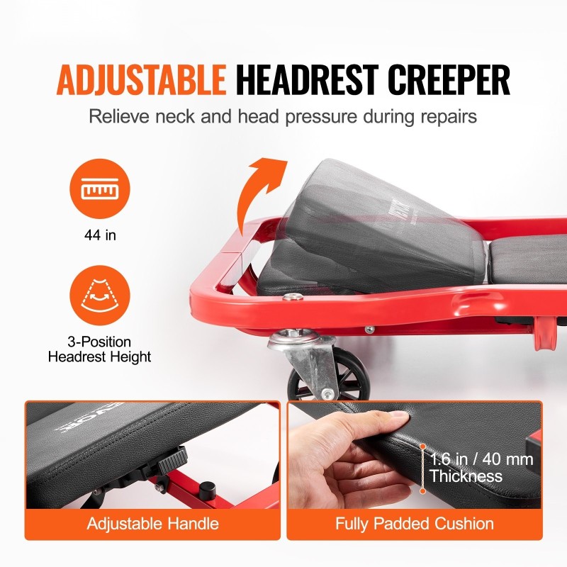 Alustavaunu hiiliteräsrunko 1118mm 136kg kantavuus säädettävä pehmustettu niskatuki 6 pyörää irrotettava tarjotin