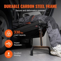 Alusta kojelaudan alle 1016 mm teräsrunko 149,7 kg kantavuus korkeussäädettävä 515–695 mm