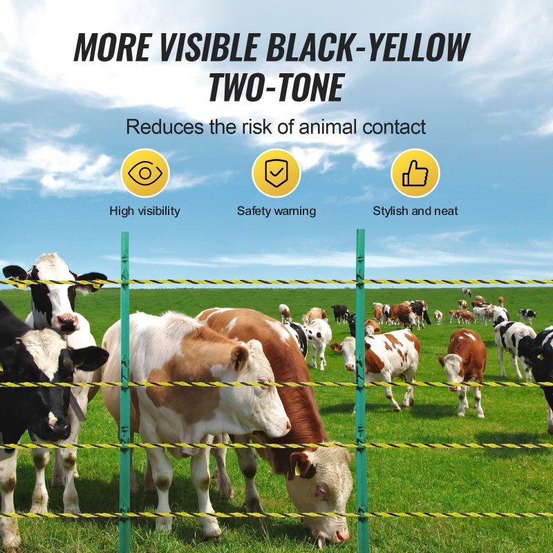 Sähköaitalanka 1026 m 1/8 tuuman 6 ruostumatonta säiettä muovikelalla
