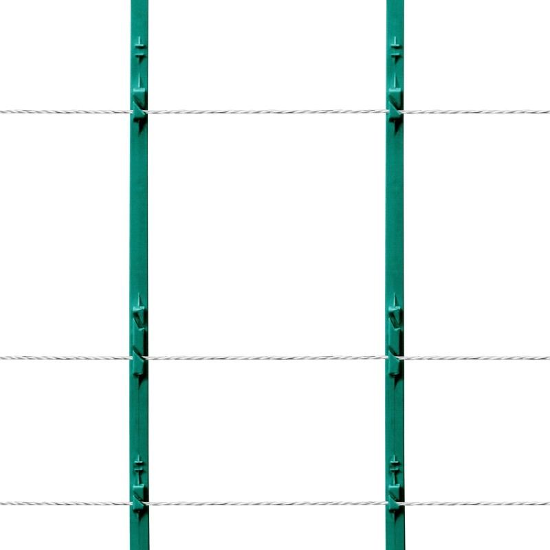 Sähköaitalanka polyneuloksesta kaksisataa metriä kuusi ruostumatonta teräslankasäiettä eläimille