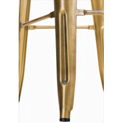 Pinottavat metalliset Joshua-baarijakkarat 4 kpl teolliseen tyyliin