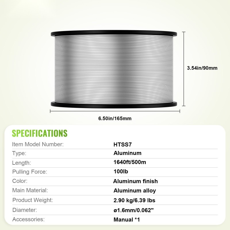 Sähköaidan alumiinilanka alumiiniseoksesta 1,6 millimetriä viisisataa metriä kelalla naudoille ja hevosille