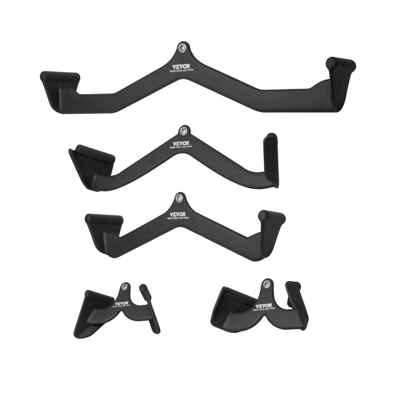 Taljavetotankosarja 5 osaa teräsrunko kumipäällysteiset kahvat karabiinihakasilla