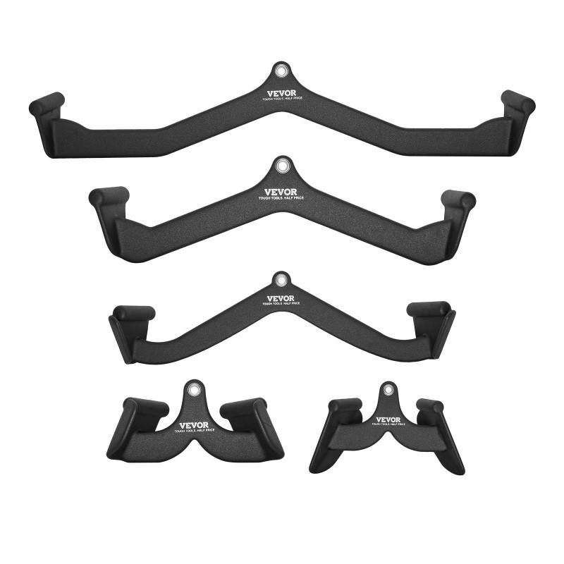 Taljavetotankosarja 5 osaa teräsrunko kumipäällysteiset kahvat karabiinihakasilla