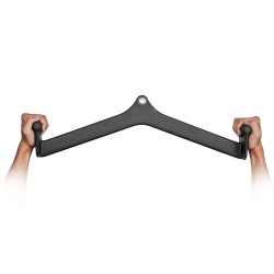 Lat vetotanko täyttä terästä kaapelikoneisiin kumipäällysteisillä otepinnoilla 550 kg vetokuorma neljän tuuman karabiinihaka