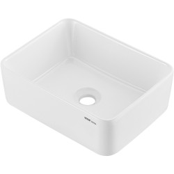 Keraaminen suorakaiteinen pöytätason pesuallas 406 x 305 mm valkoinen