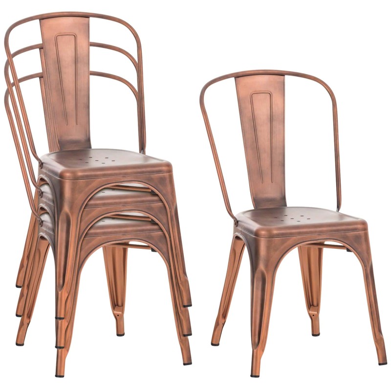 Benedikt pinottava metallituoli setti - 4 kpl, kestävä