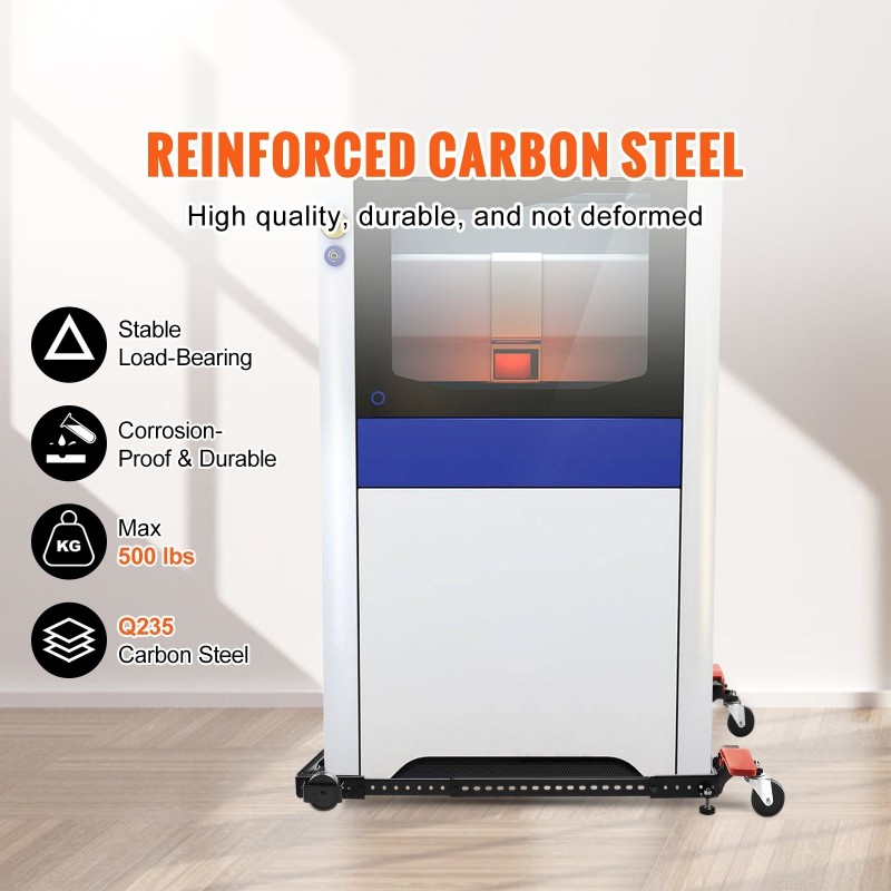 Säädettävä siirtoalusta Q235-hiiliteräs 226,8 kg kantavuus 304–914 mm