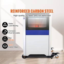 Säädettävä Q235-hiiliteräs siirtopohja 304–914 mm 295,5 kg kantavuus puuntyöstökoneille