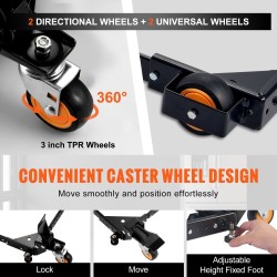 Säädettävä Q235-hiiliteräs siirtopohja 304–914 mm 295,5 kg kantavuus puuntyöstökoneille