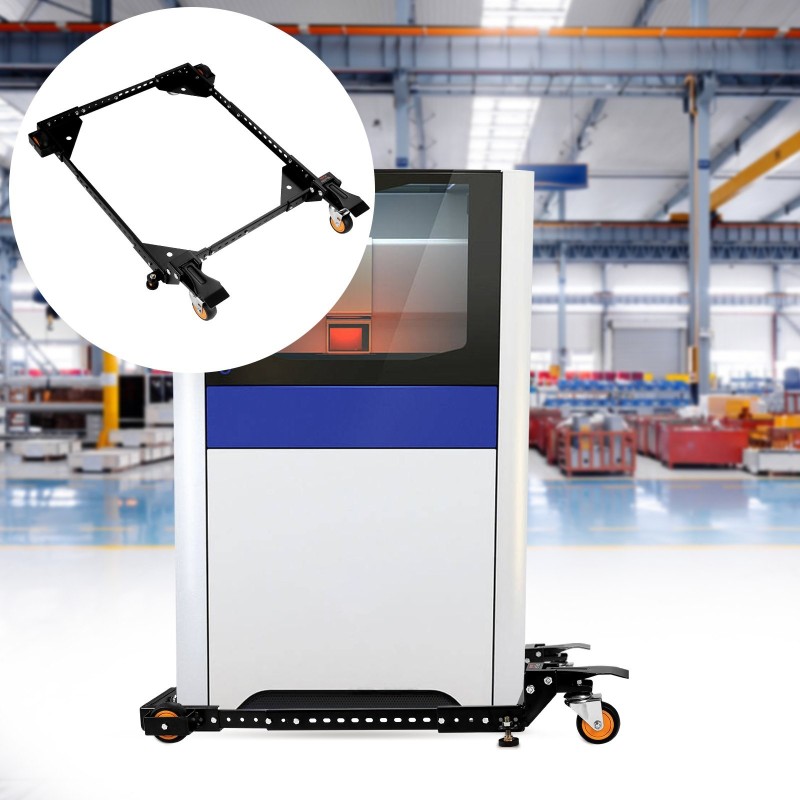 Säädettävä Q235-hiiliteräs siirtopohja 304–914 mm 295,5 kg kantavuus puuntyöstökoneille