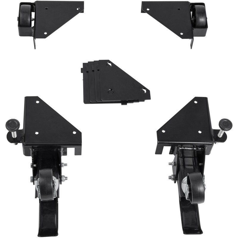 Siirrettävä raskas alusta Q235-hiiliteräs 181,4 kg kantavuus lukittavat pyörät puuntyöstöön