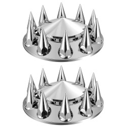 Etuakselin piikkimäinen vannekehä ja mutterinsuojat ABS 10-reikäisille vanteille