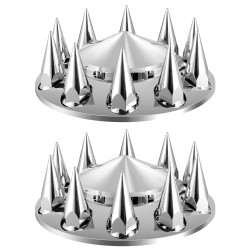 Etuakselin piikkimäinen vannekehä ja mutterinsuojat ABS 10-reikäisille vanteille