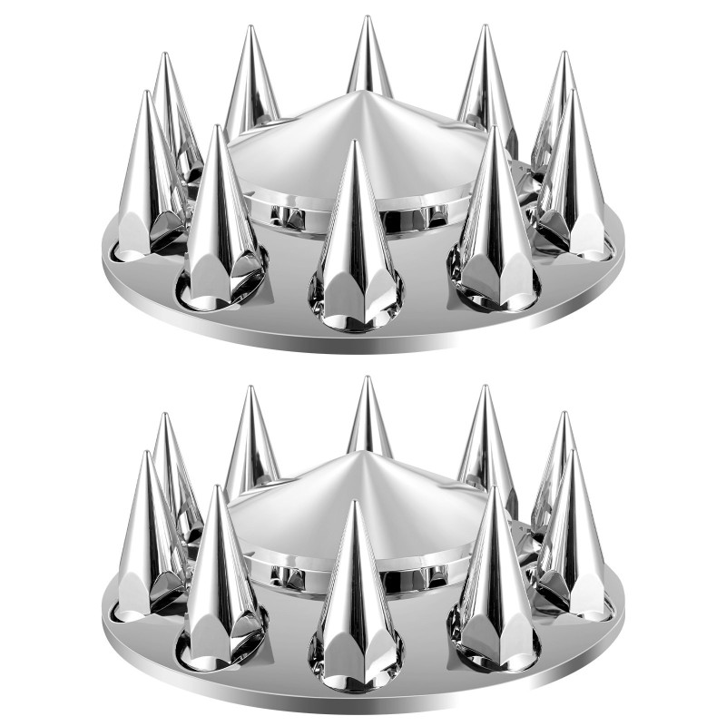 Etuakselin piikkimäinen vannekehä ja mutterinsuojat ABS 10-reikäisille vanteille