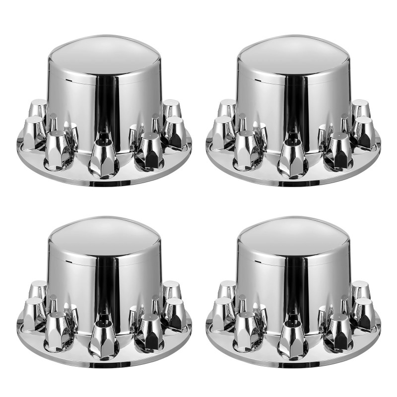 Puoliperävaunun vetoauton taka-akselin suojasarja ABS-muovi kirkashopea 10-reikäisille