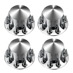 Takapyörän akselinsuojasarja ABS muovi kirkas hopea 10 reikäisille vanteille 11 25 tuuman pulttijako