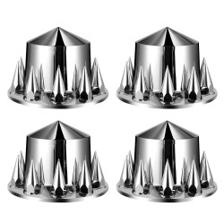 Takapyörän akselinsuojasarja ABS-muovi kirkas hopea 10-reikäisille vanteille 11,25 tuuman pulttijako