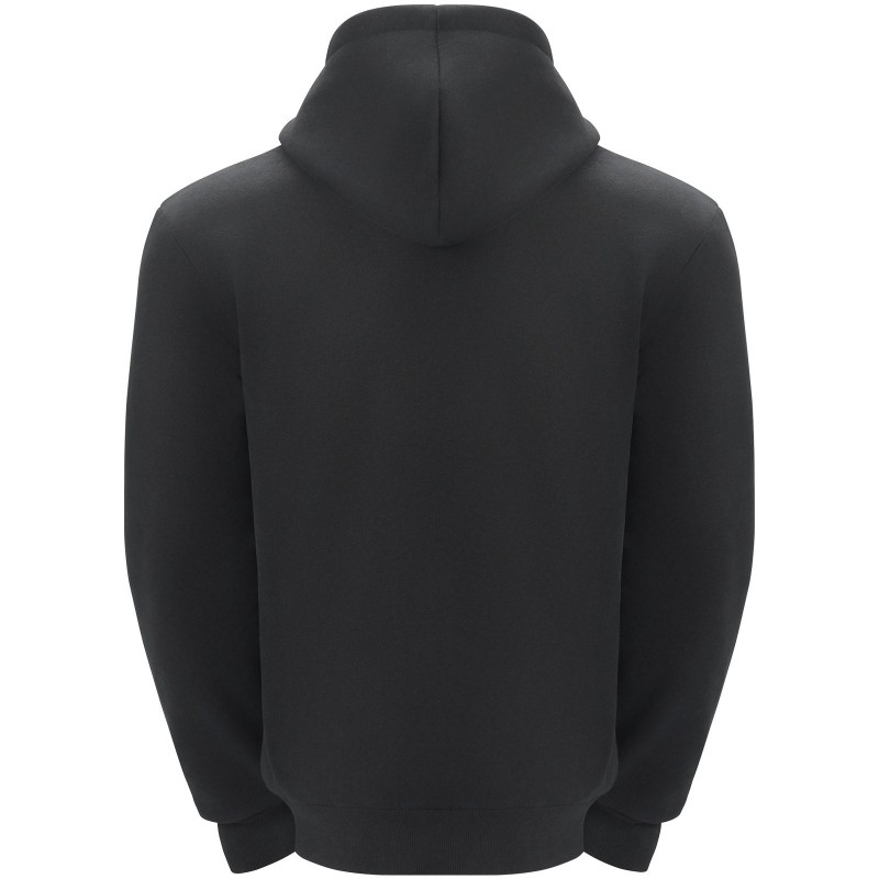 Lämmitettävä huppari XXXL musta 50% puuvillaa 50% polyesteriä fleecevuori 5 lämmitysaluetta