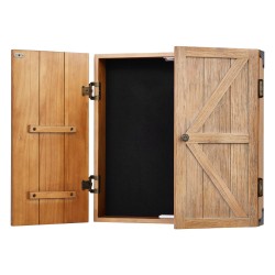 Massiivipuinen tikkataulukaappi virallinen 18 tuumainen karvatikkataululle pisteytystaulu ja tarvikkeet