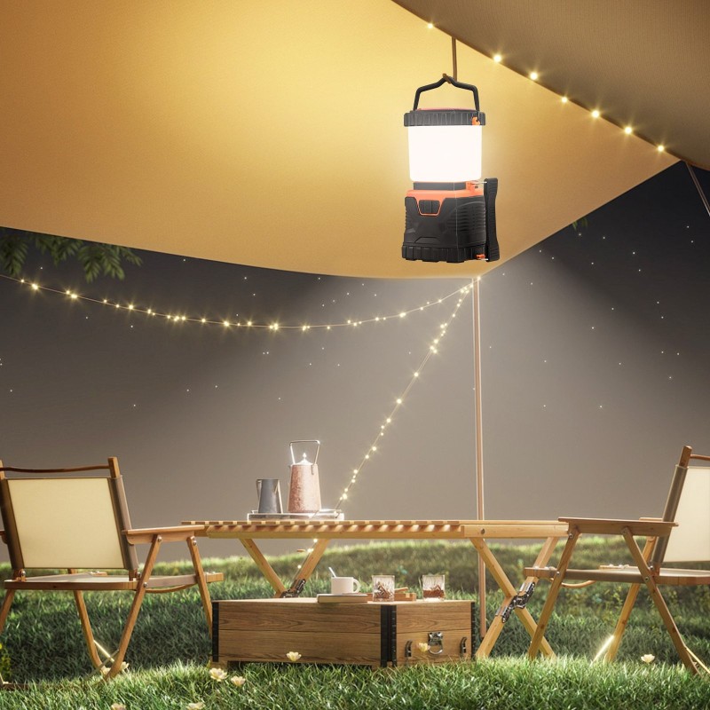 LED-leirivalaisin 360 asteen valaistus 64 LED 1000 lm 4 valaistustilaa paristokäyttö