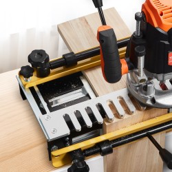 Päätyliitosjigi valettua alumiinia 30,5 cm työstöleveydellä 12,7 mm sabluunalla