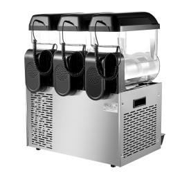 Slush kone ruostumatonta terästä kolme kahdentoista litran säiliötä kahviloihin ja baareihin