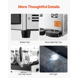 Slush-kone ruostumatonta terästä kolme kahdentoista litran säiliötä kahviloihin ja baareihin