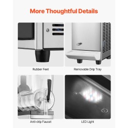 Slush-kone 12 L ruostumaton teräsrunko PC-säiliö 48 kupillista ravintoloihin ja kotikäyttöön