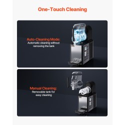 Jääslush-kone 4 L ruostumaton teräs PC-säiliö 15 asetusta