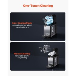 Slush-kone ruostumatonta terästä muovinen 3 L säiliö digitaalinen näyttö 15 asetusta