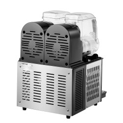 Slush kone kaksisäiliöinen kukin säiliö 4 l ruostumaton teräs 15 asetusta ammattikäyttöön