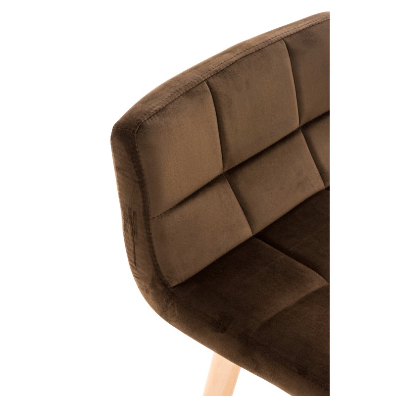 Lincoln samettinen baarijakkara, 2 kpl, mukava pehmuste, nelijalkainen runko