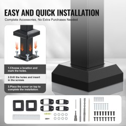 Hiiliteräksinen käsijohde ulkoportaikkoon 1–2 portaalle musta 680 mm säädettävä kulma