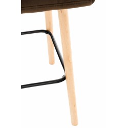 Lincoln samettinen baarijakkara, 2 kpl, mukava pehmuste, nelijalkainen runko