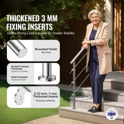 Portaankaide ruostumattomasta teräksestä 120 cm kolme poikkitankoa kaksipilarinen säädettävä kulma