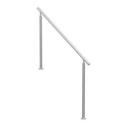 Käsijohde ulkoportaisiin ruostumatonta terästä 150 senttimetriä kaksipylväinen säädettävä kulma kiinnitystarvikkeet