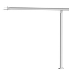 Kaide ulkoportaisiin ruostumattomasta teräksestä kahdeksankymmentä senttimetriä seinään ja lattiaan kiinnitettävä