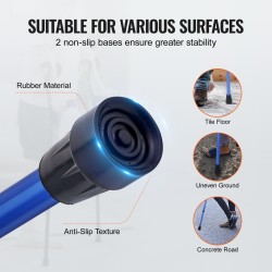 Kyynärsauvat alumiinirunko 11-portainen korkeussäätö 140–180 cm 4-portainen yläkäsituen säätö pari