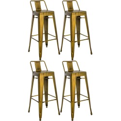 Klassinen Mason-baarijakkara metallista - tukeva ja tyylikäs retro-istuin