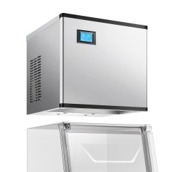 Kaupallinen jääpääyksikkö 226,8 kg/24 h ruostumaton teräs ilman säiliötä