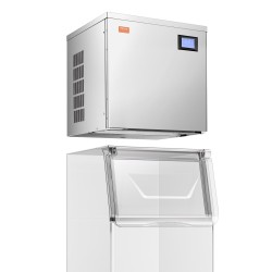 Kaupallinen jääpalakone 400 paunaa päivässä ruostumaton teräs pääkone ilman säiliötä