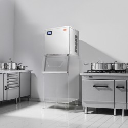 Jääpalakone pääyksikkö ruostumaton teräs 550 lbs/vrk 156 muottia ammattikäyttöön