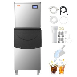 Jääpalakone ruostumatonta terästä 400 paunaa/24H 250 paunaa säiliö ammattikäyttöön